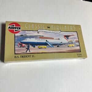 Vintage Airfix HS Trident 1C British Airways 1/144 Model Kit Sealed 1993 Read